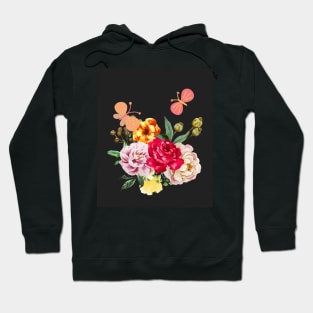 pretty colorful rose Hoodie